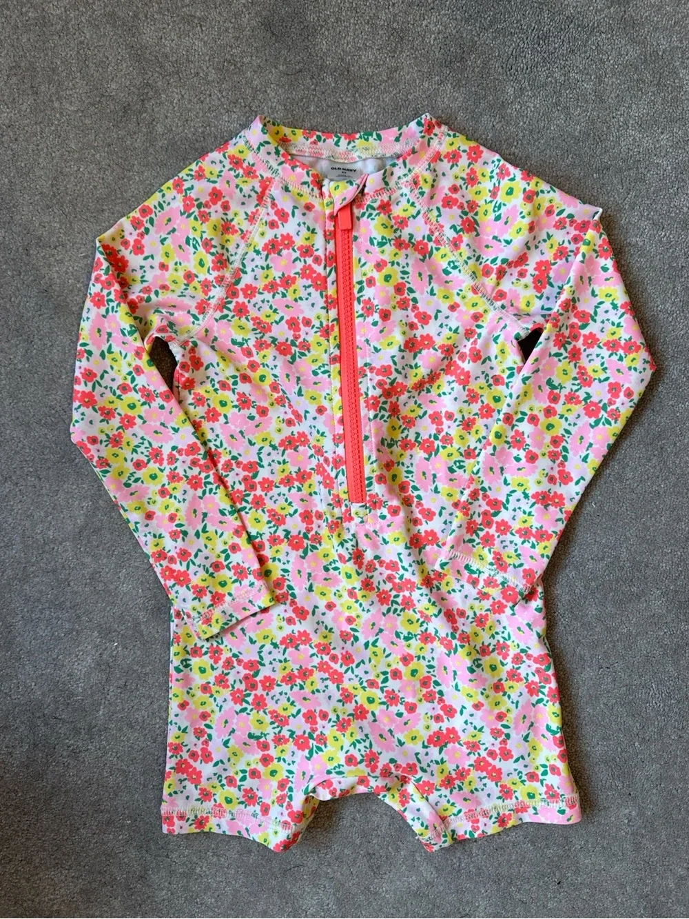 Kids Long Sleeve Swim - Mint Dinosaur & Pink Floral